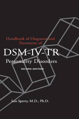 Sperry - Handbook of Diagnosis and Treatment of DSM-IV Personality Disorders