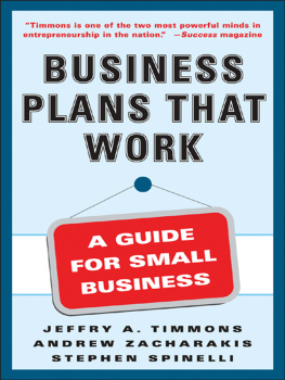 Spinelli Stephen - Business plans that work a guide for small business