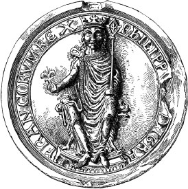 Seal of Philip Augustus I n 1212 John King of England Lord of Ireland and - photo 2