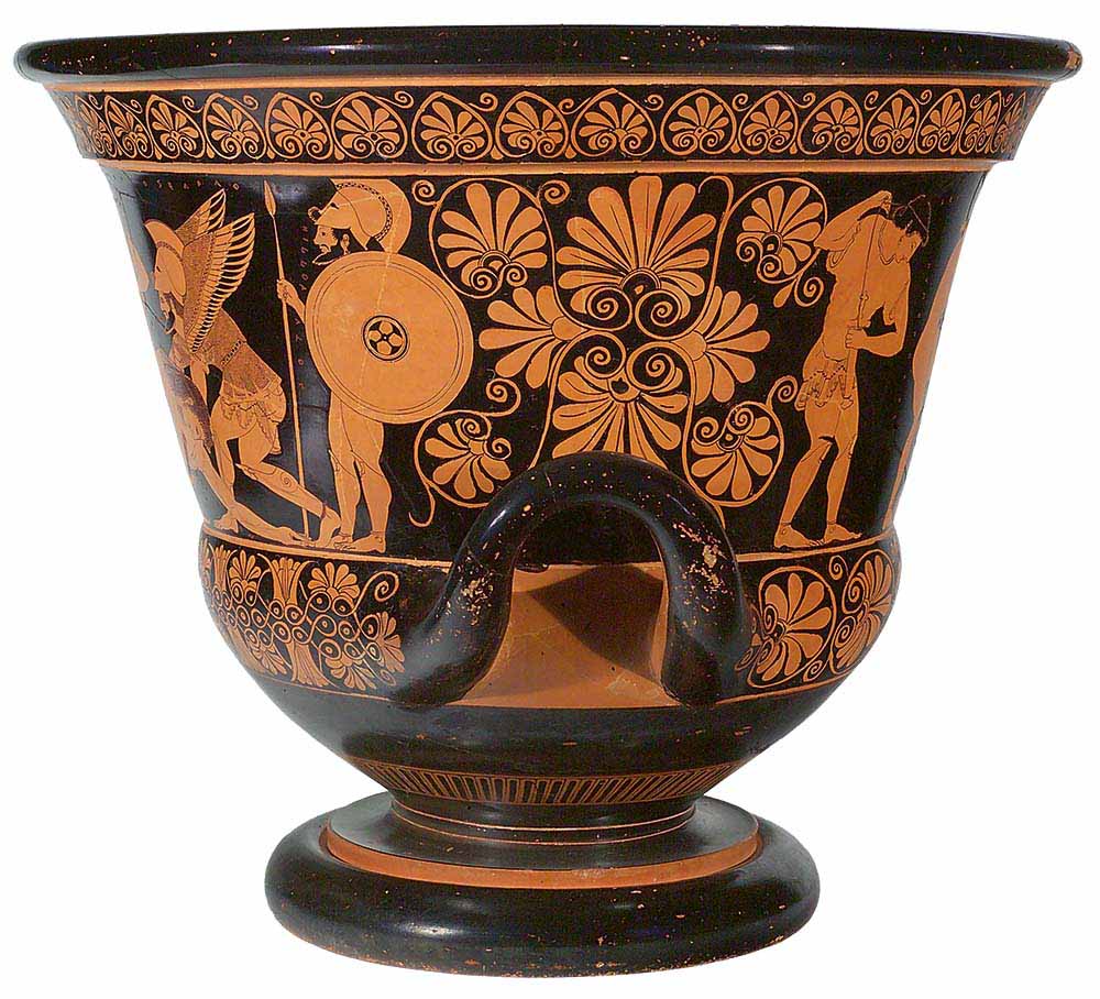 The vase is signed by Euxitheos the potter who shaped it and by Euphronios - photo 6