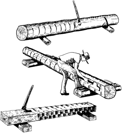 The same operation was repeated to make a second flat side after which the log - photo 3