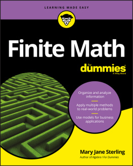 Sterling - Finite Math For Dummies