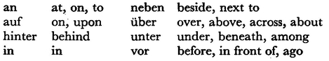 These prepositions take the dative when no change of position is involved An - photo 5