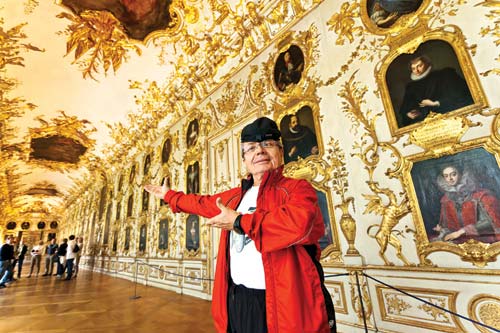 A guide proudly introduces visitors to the palatial Residenz home to - photo 12