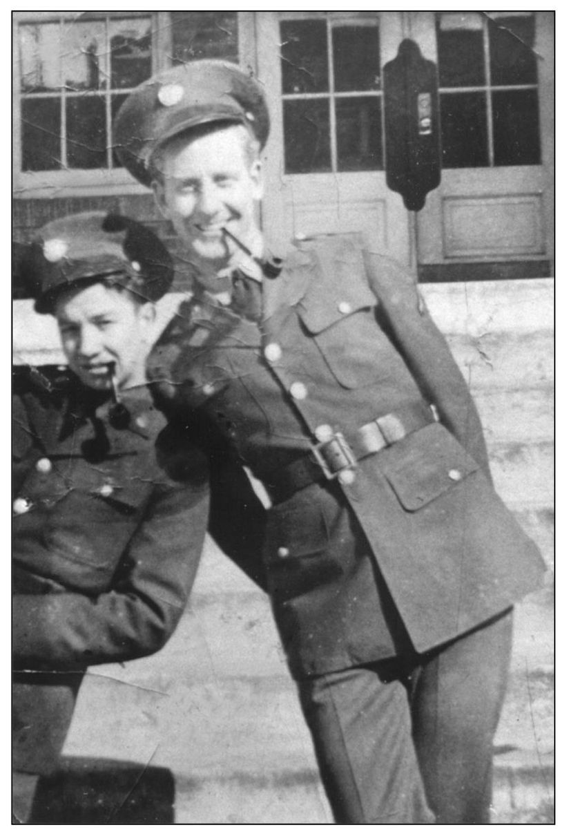 IN UNIFORM Orin Nelson right and a buddy ham it up for this 1940 photograph - photo 5