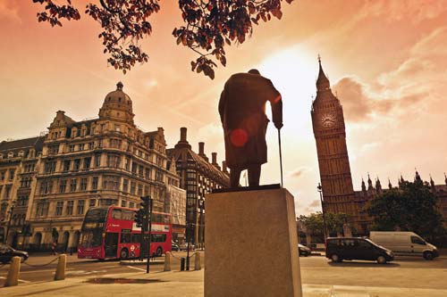 A statue of Churchill overlooks historic Parliament Square THE BEST OF - photo 14