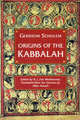Scholem - Origins of the Kabbalah