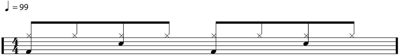 BREAKING IT DOWN Start by playing steady eighth notes on your hi-hats Now - photo 4