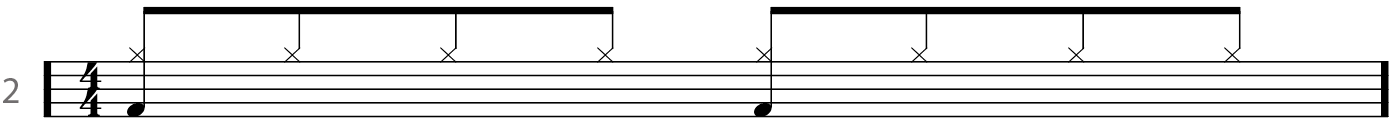 Lastly add in the snare drum backbeats on beats two and four BUILDING - photo 6