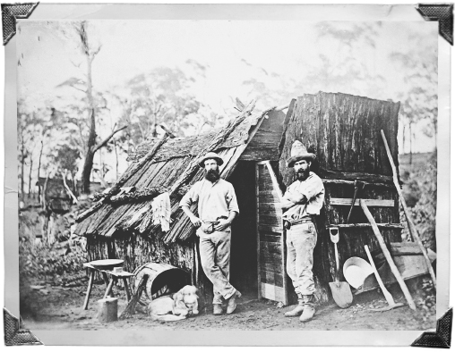 Workers outside their bark hut Queensland c1870 Richard Daintree State - photo 3