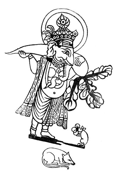 Illustration 1 The Hindu god Ganesha the guardian of the threshold - photo 4