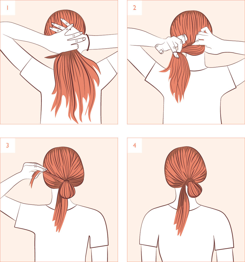 Gather all of your hair toward the nape of your neck Take a hair elastic and - photo 13