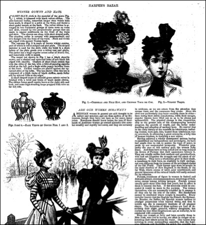 Figure I2 Are Our Women Scrawny Harpers Bazaar Nov 1896 That fatness is - photo 4