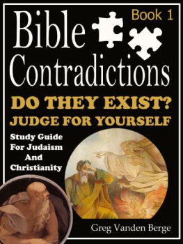 Greg Vanden Berge - Bible Contradictions