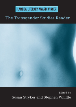 Stryker Susan - The Transgender Studies Reader