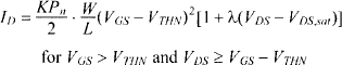 On the border between saturation and triode V DSsat V GS V THN and the - photo 3