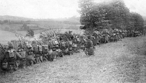 French infantrymen defending the line of a hedgerow Even in action they are - photo 9