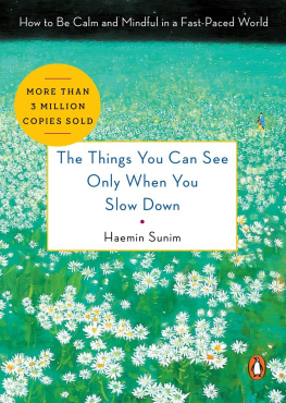 Sunim - The Things You Can See Only When You Slow Down: How to Be Calm and Mindful in a Fast-Paced World