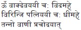 Om Let me meditate on the goddess of speech Oh wife of Lord Brahma give - photo 1