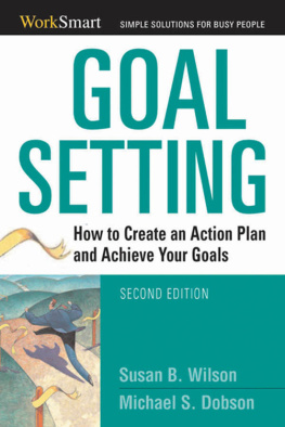 Susan B. Wilson Goal Setting