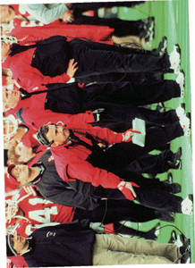 Waiting to take the field before a game at Youngstown State My daughters - photo 1