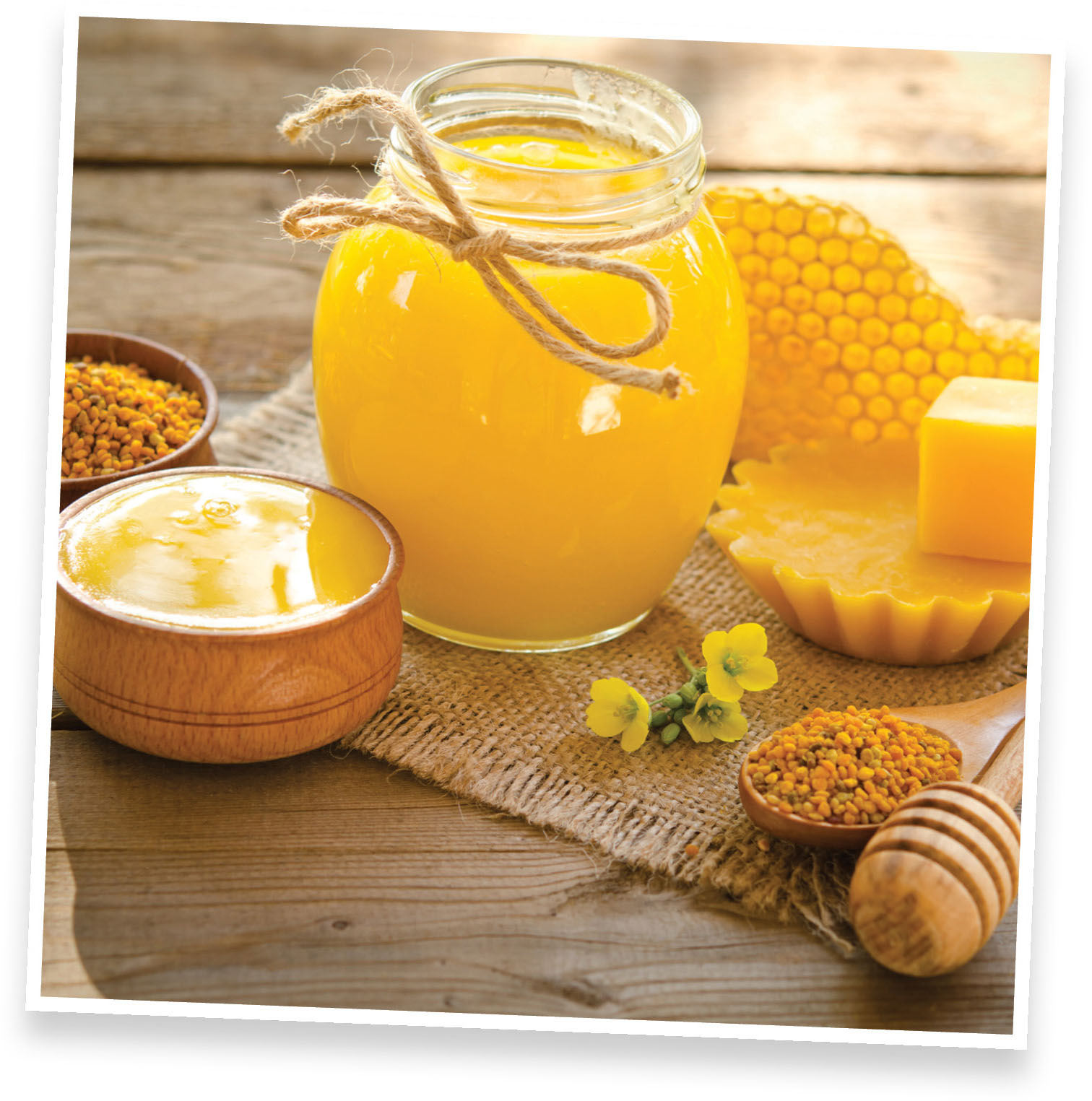 Honey honeycomb honey candles and bee pollen BAKING SODA USES Baking - photo 5