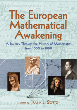 Swetz - The European Mathematical Awakening