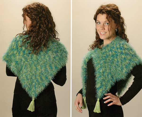 Wrap up in texture with this bright shoulder shawl accented with tassels The - photo 32