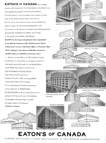 A 1950s Eatons of Canada advertisement portraying the company as vast - photo 2