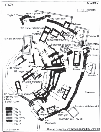 Troy Hissarlik Before excavation the city of Troy later Ilion was a tell - photo 5