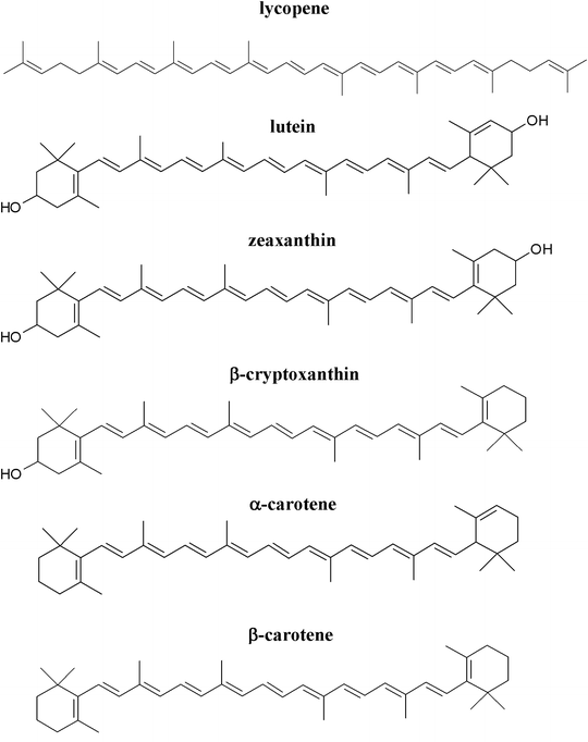 Fig 11 Structures of carotenoids commonly found in foods Several tables - photo 1