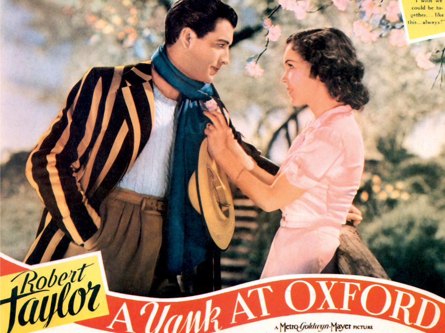 Robert Taylor and Maureen OSullivan on a film poster for A Yank at Oxford - photo 4