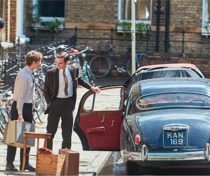 Filming of ITV drama Endeavour in Oxford with actors Shaun Evans and Jack - photo 5