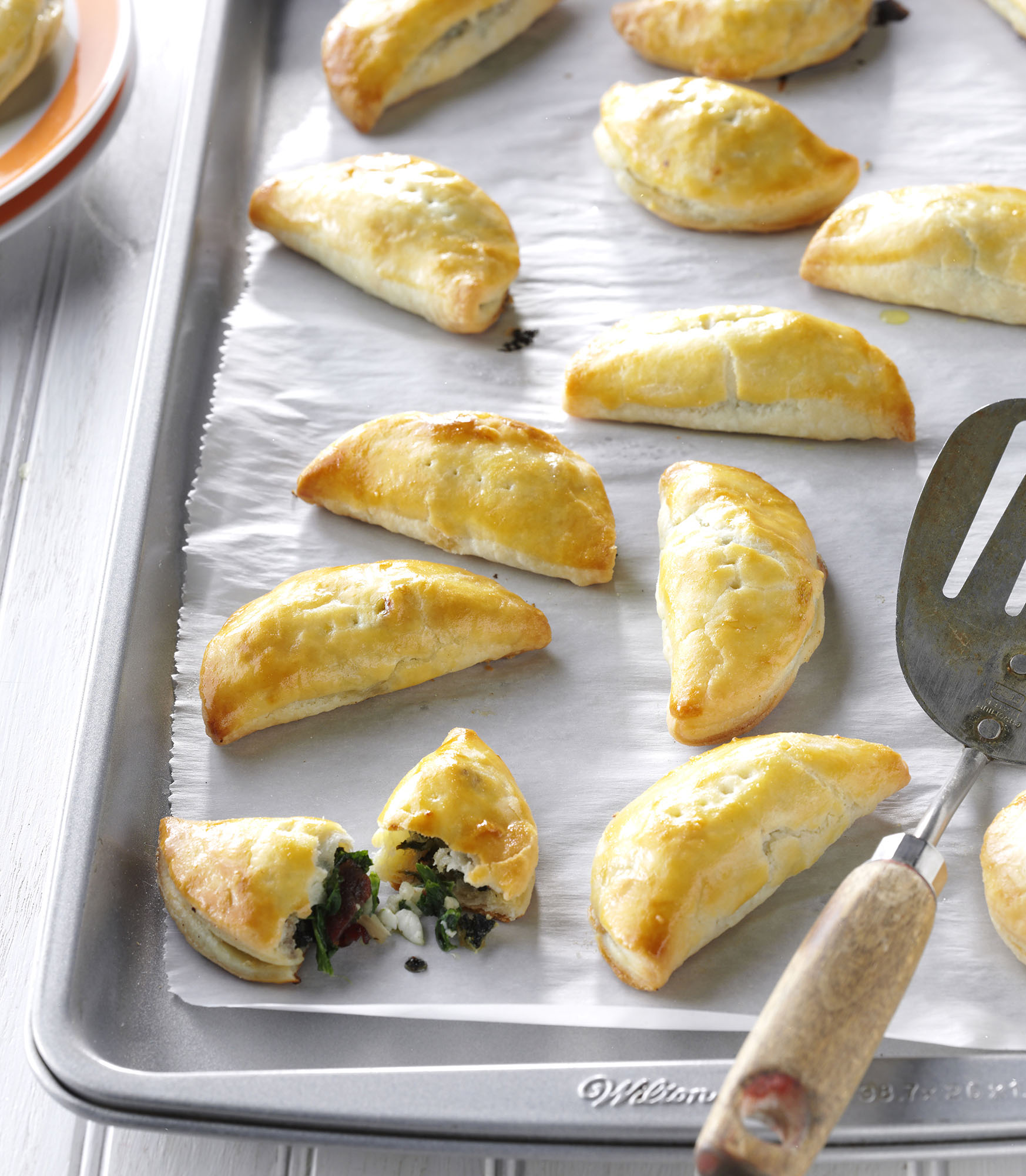 SPINACH TURNOVERS The flaky cream cheese pastry adds a sensational texture to - photo 10