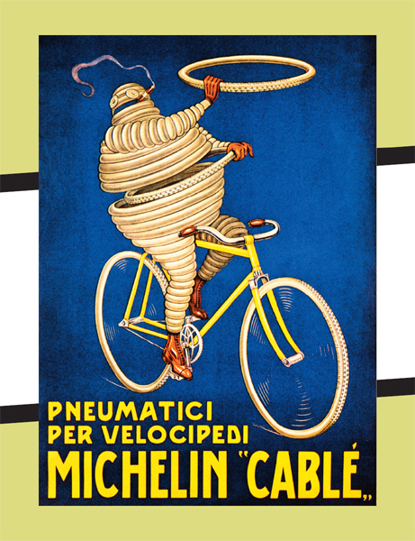 A 1920 poster of the Michelin Man who is actually called Bibendum THE JOY - photo 2