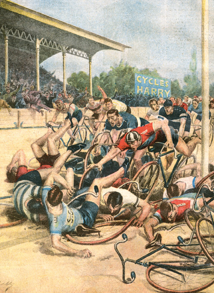 Wipeout During a 100 km race at New York in 1923 a nasty pile-up occurs on - photo 6