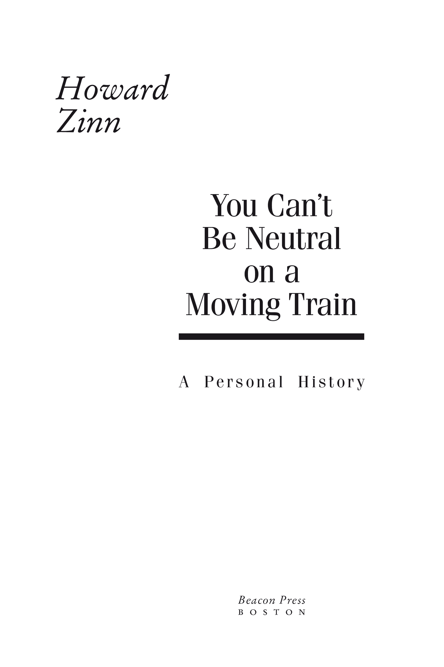 To Roslyn for everything FOREWORD 2018 H oward Zinn wrote one of the most - photo 2