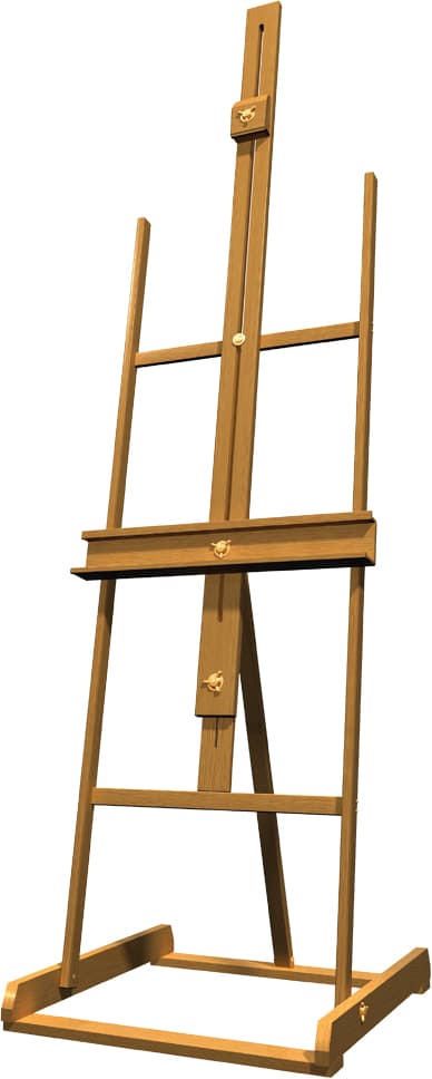 An H-frame easel is a classic format that can support large canvases A - photo 8