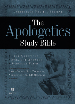 Ted Cabal The Apologetics Study Bible