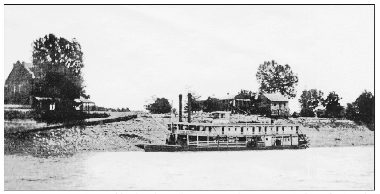 A steamboat cruises by Smithland in the mid-1870s Since there were no docks a - photo 12