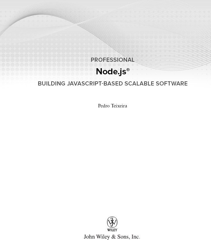 Professional Nodejs Building JavaScript-Based Scalable Software Published by - photo 2