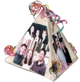 A pyramid showing family photos can be an admired table or desk decoration - photo 17