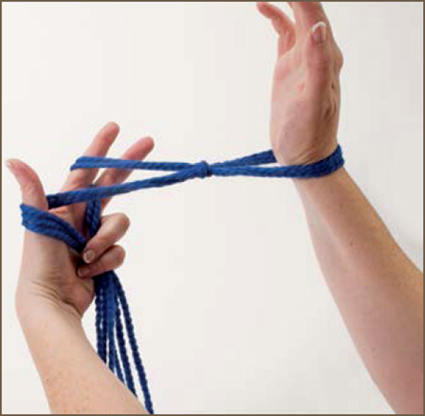 5 Form a V Pull the slip knot down over your palm between your thumb and - photo 8