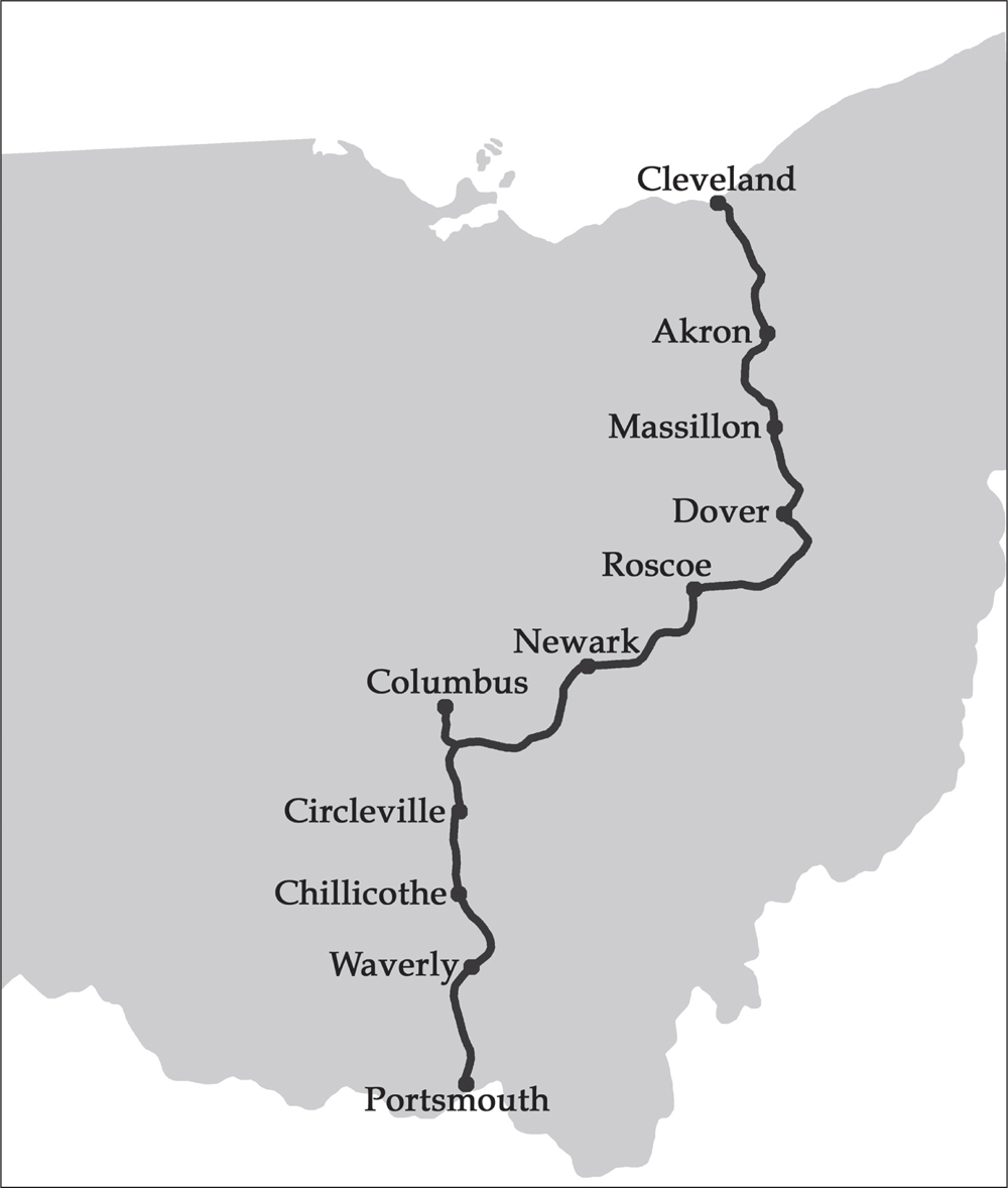 The Ohio and Erie Canal was 309 miles long and connected Lake Erie to the Ohio - photo 2