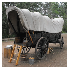 A covered wagon on the Oregon Trail Photo by Gary Halvorson Oregon State - photo 1