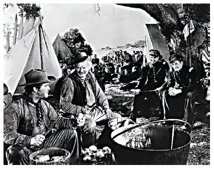 Hollywoods version of the well-equipped happy pioneers in the movie Santa Fe - photo 3