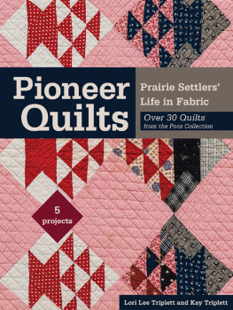 Triplett Lori Lee - Pioneer Quilts: Prairie Settlers Life in Fabric: Over 30 Quilts from the Poos Collection: 5 Projects