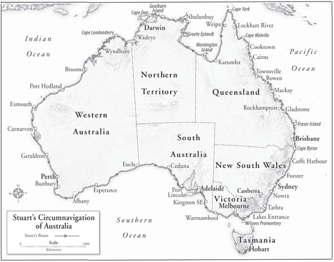 Map 1 Stuarts circumnavigation of Australia Preface Broome 11 April 2010 - photo 3