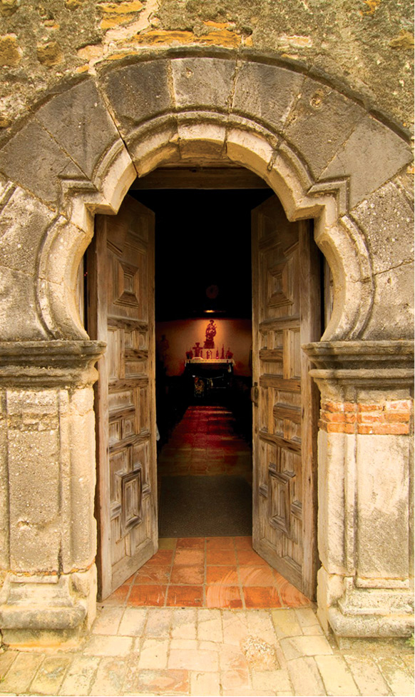 The arched doorway of the 1756 Espada Mission part of the San Antonio Missions - photo 13