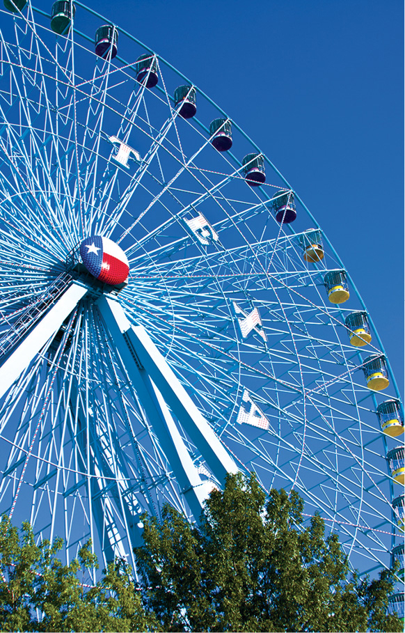 The tallest Ferris wheel in the US the Texas Star towers above the horizon - photo 15